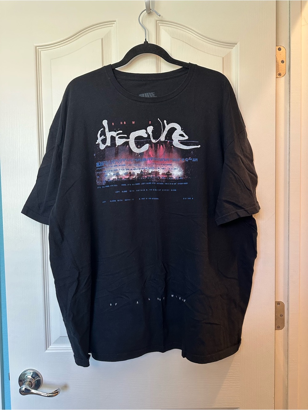 The Cure 2023 Shows of a Lost World Tour Graphic T-Shirt Black Band Tee